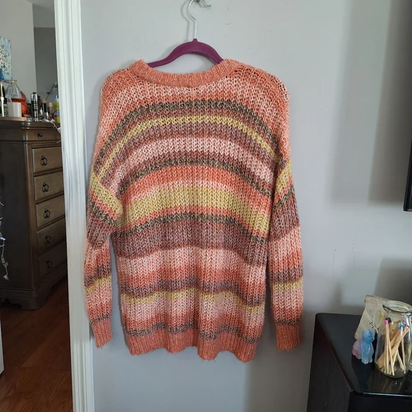American Eagle Outfitters Multicolor Striped Knit Sweater - Picture 3 of 12